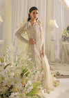 Elaf Evara Aura luxury formal dress in ivory with embroidered hand-embellished front and dupatta, 2024 collection.